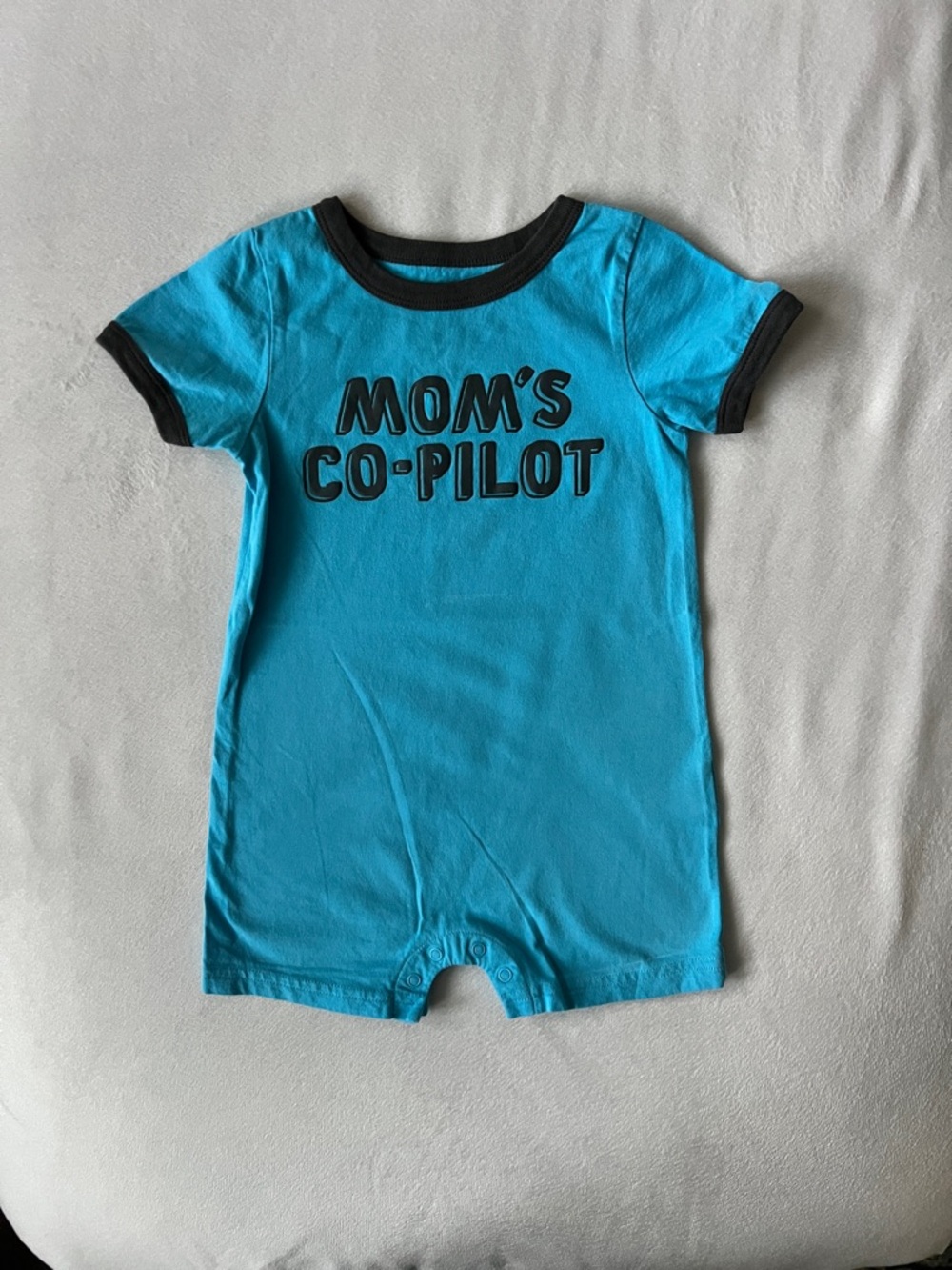 Carter's Turquoise One-Piece with Black Trim